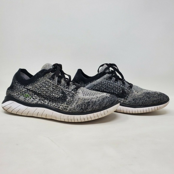 Nike Other - Nike Mens Free RN Flyknit 2018 Black White Running